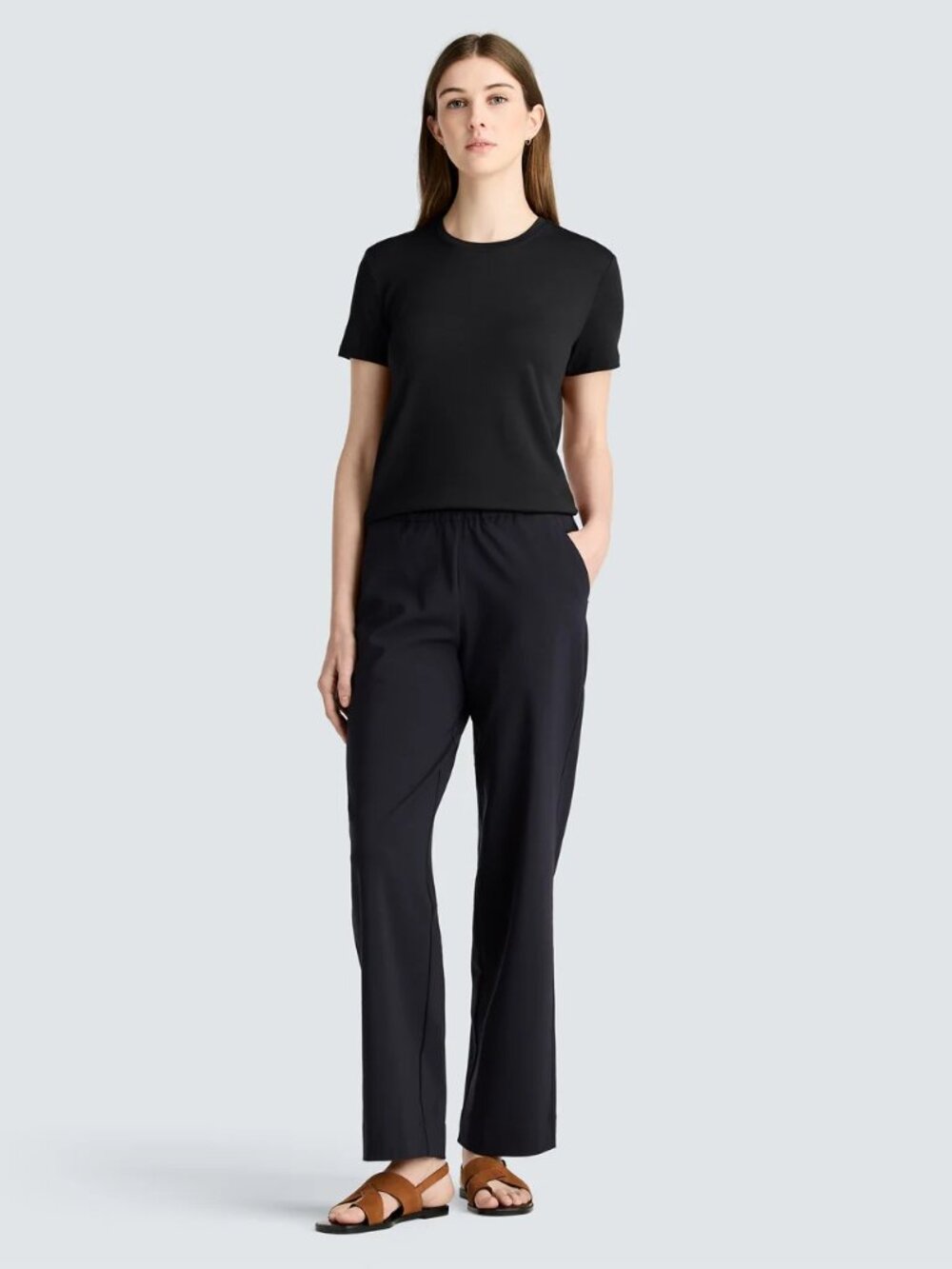 Unbound Merino Women’s 100% Merino Wool Black Crewneck T-Shirt Size M - Picture 7 of 11